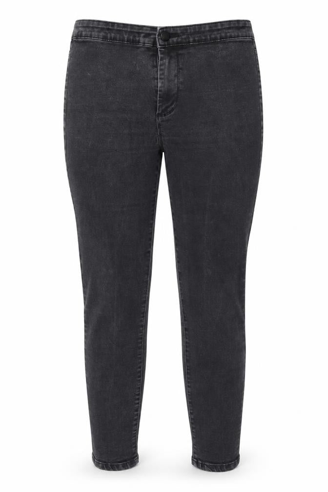 Womens UK Size 14 Denim & Co. Regular Fit Straight Grey Jeans