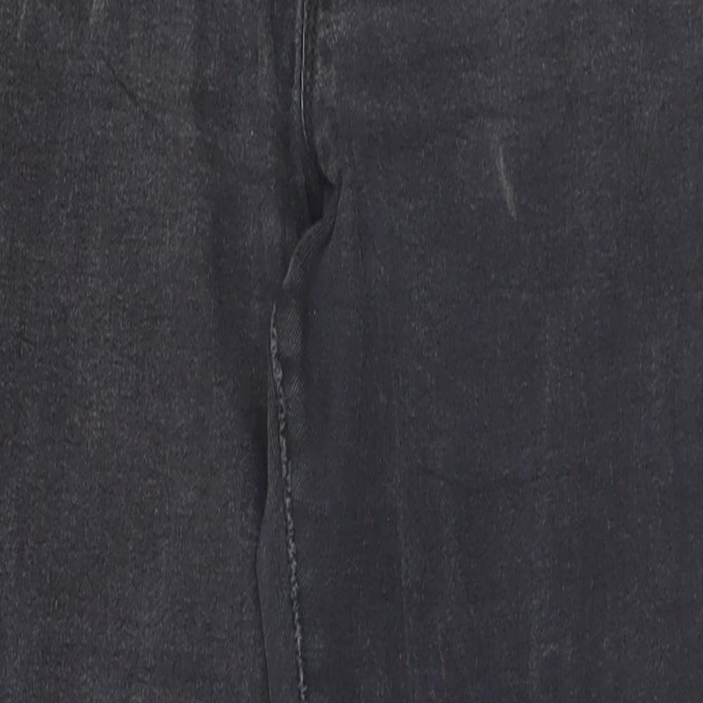 Denim & Co. Womens Grey   Straight Jeans Size 14 L26 in