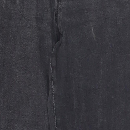 Denim & Co. Womens Grey   Straight Jeans Size 14 L26 in