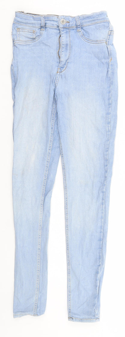 Womens UK Size M Gina Tricot Regular Fit Skinny Blue Jeans