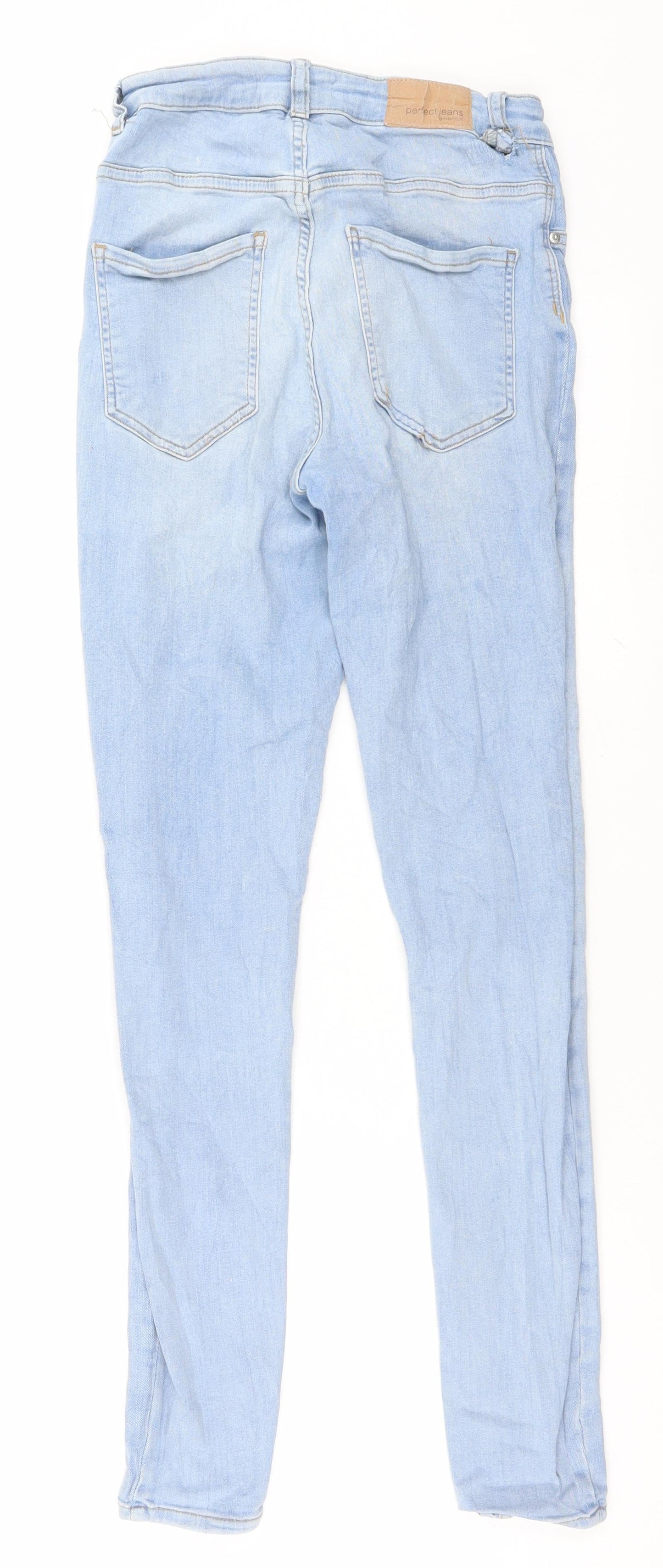 Womens UK Size M Gina Tricot Regular Fit Skinny Blue Jeans