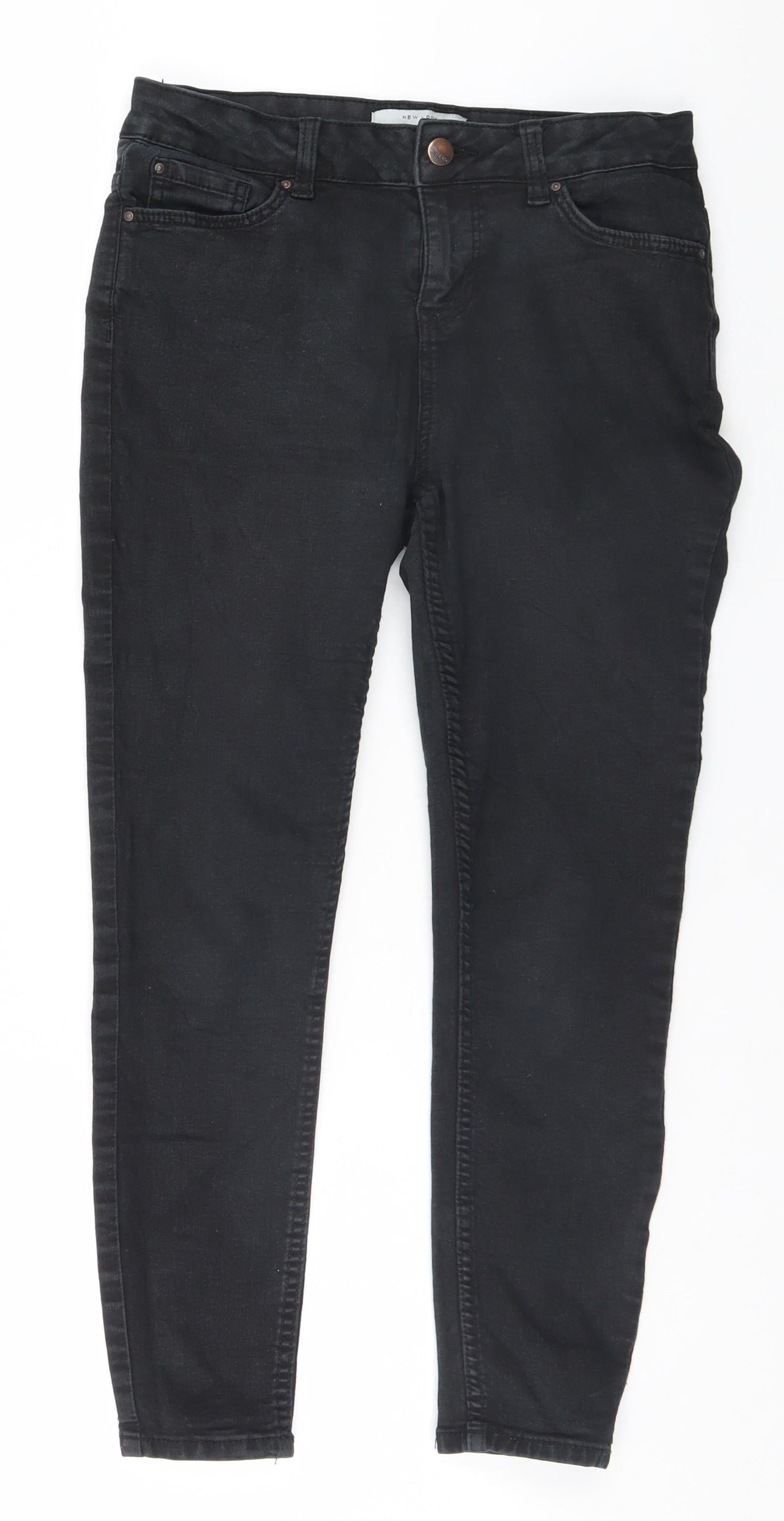 New Look Womens Black   Skinny Jeans Size 10 L23 in