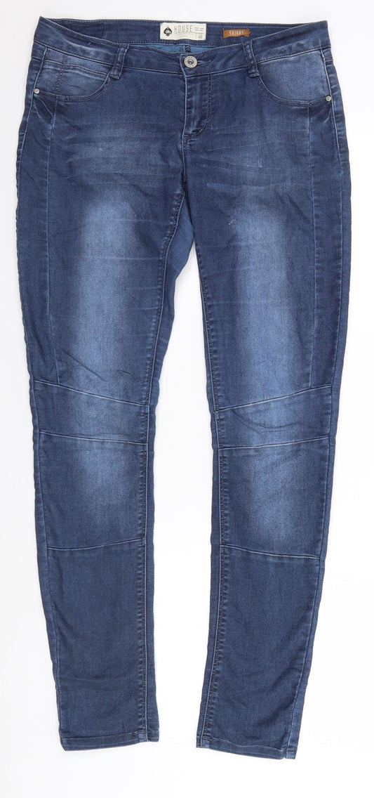 House Womens Blue   Skinny Jeans Size 12 L30 in