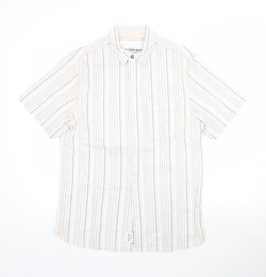 Mens UK Size S Debenhams Multicoloured  Button-Up Short Sleeve Casual Shirt