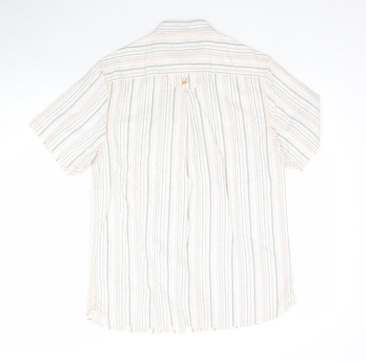 Mens UK Size S Debenhams Multicoloured  Button-Up Short Sleeve Casual Shirt