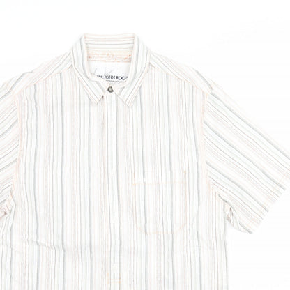 Mens UK Size S Debenhams Multicoloured  Button-Up Short Sleeve Casual Shirt