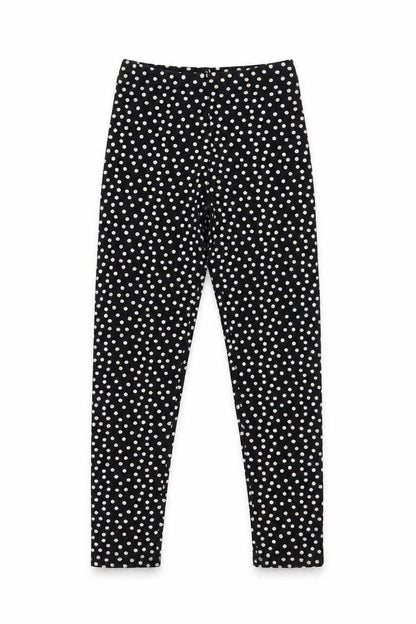 Matalan Girls Black Polka Dot  Jogger Trousers Size 9 Months - Leggings