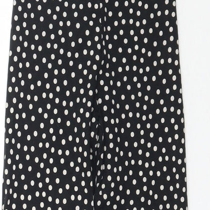Matalan Girls Black Polka Dot  Jogger Trousers Size 9 Months - Leggings