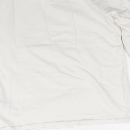 F&F Girls White   Top Pyjama Top Size 7-8 Years  - Oh Deer so so sleepy