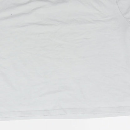 SheIn Womens Grey   Cropped T-Shirt Size S  - Light Grey / Blue