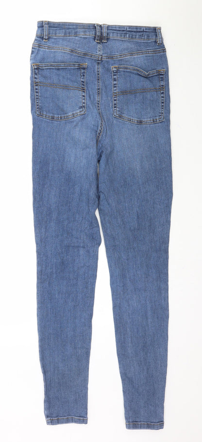 COLLUSION Womens Blue  Denim Skinny Jeans Size 28 in L31 in