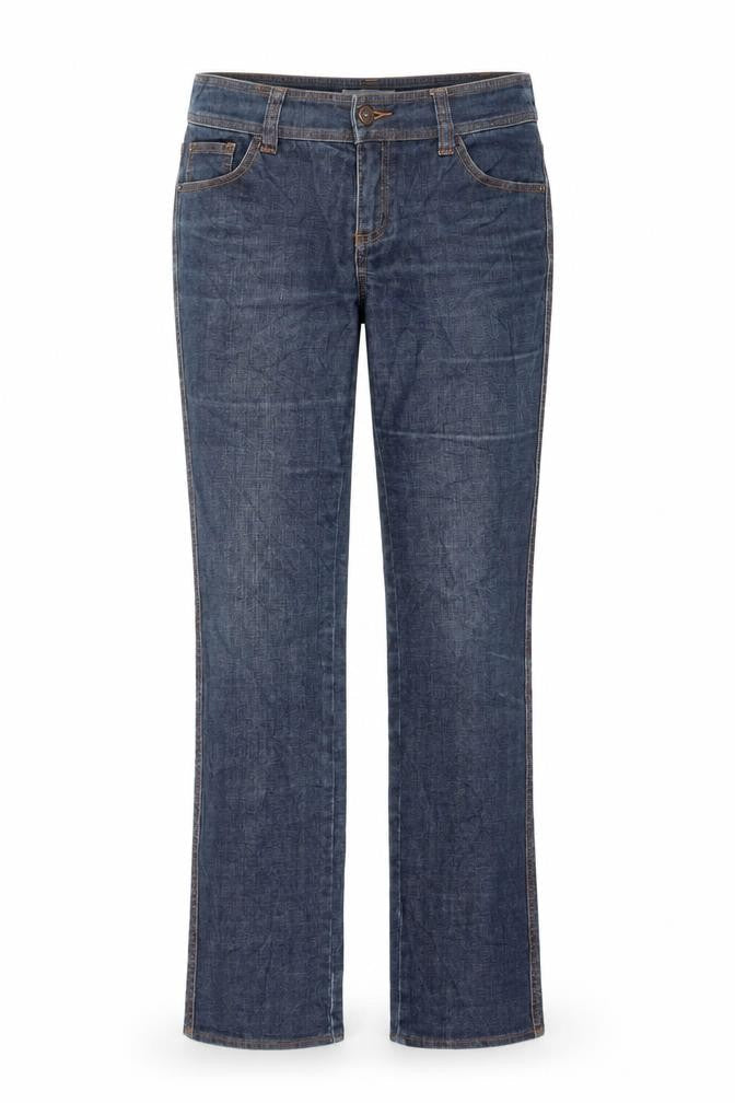 Womens UK Size 8 C Denim Regular Fit Straight Blue Jeans