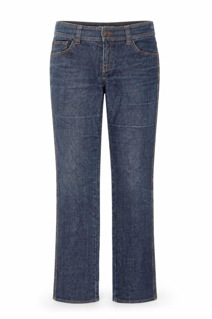 Womens UK Size 8 C Denim Regular Fit Straight Blue Jeans