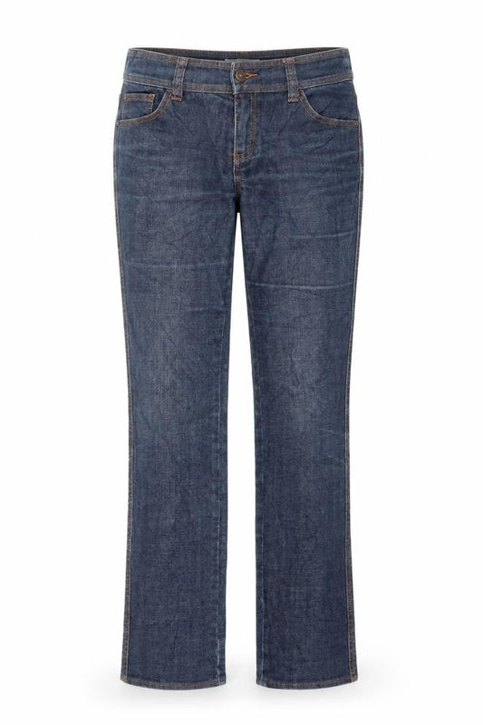 Womens UK Size 8 C Denim Regular Fit Straight Blue Jeans