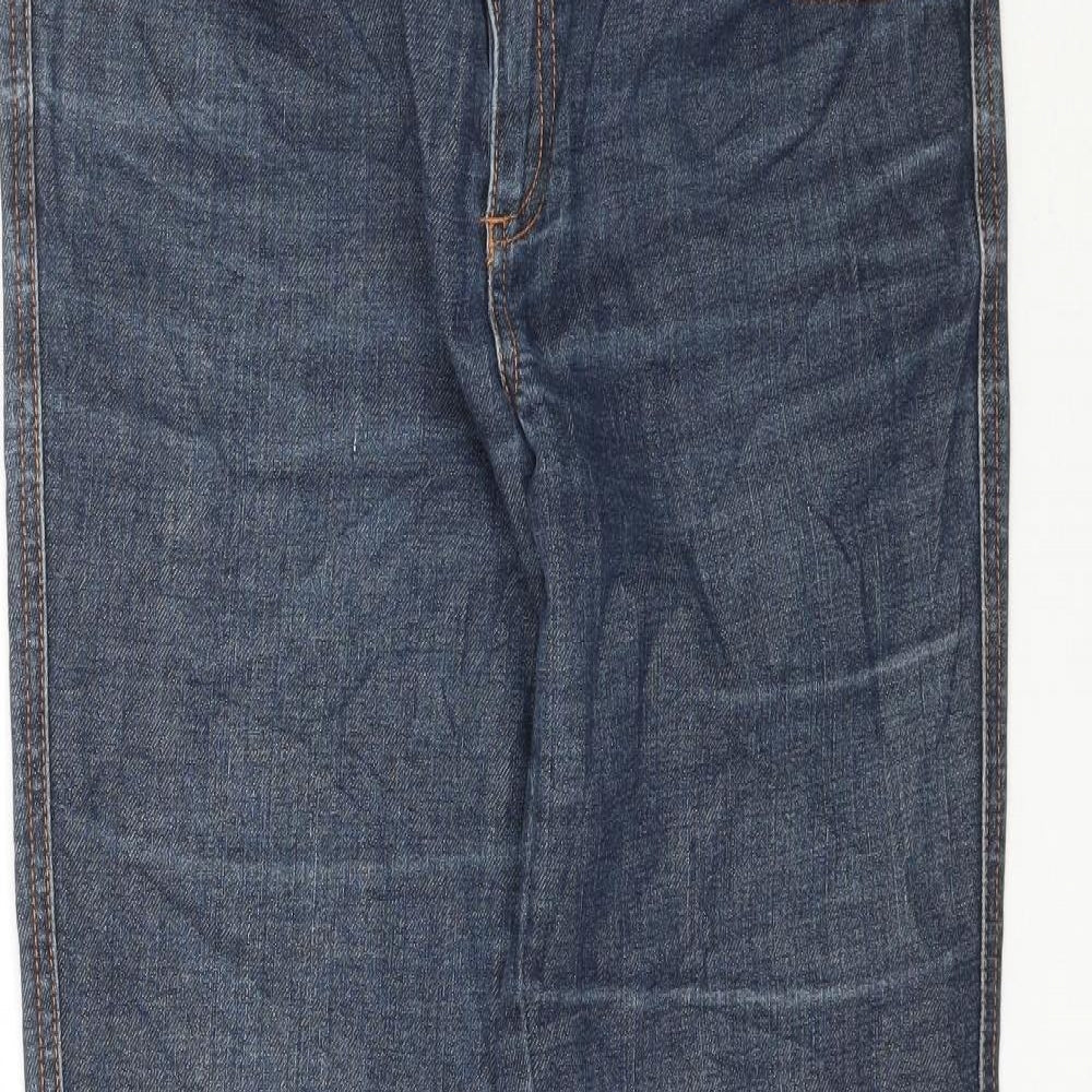 Womens UK Size 8 C Denim Regular Fit Straight Blue Jeans