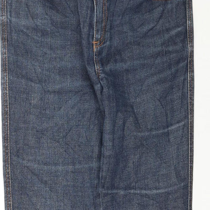 Womens UK Size 8 C Denim Regular Fit Straight Blue Jeans