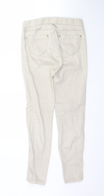 Womens UK Size 6 Stradivarius Regular Fit Jegging Beige Jeans