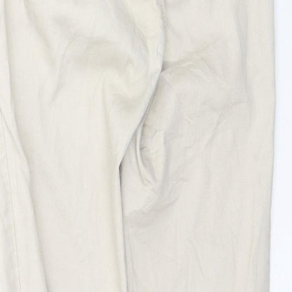 Womens UK Size 6 Stradivarius Regular Fit Jegging Beige Jeans