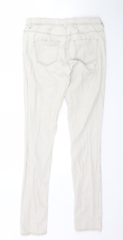 NEXT Womens Beige  Denim Skinny Jeans Size M L34 in