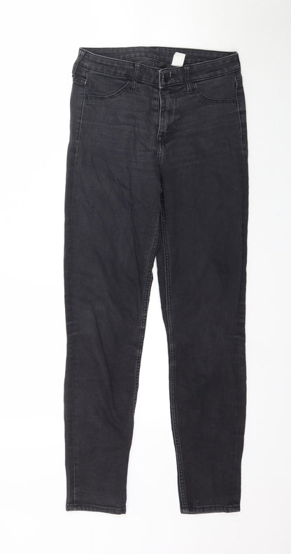 Womens UK Size 26 in Preworn Regular Fit Skinny Black Jeans
