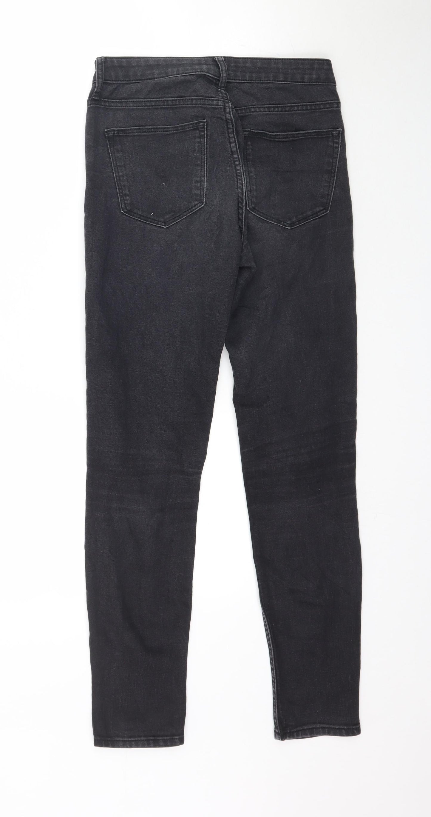 Womens UK Size 26 in Preworn Regular Fit Skinny Black Jeans