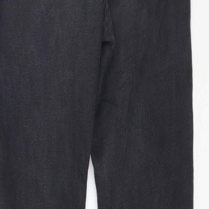 Womens UK Size 26 in Preworn Regular Fit Skinny Black Jeans