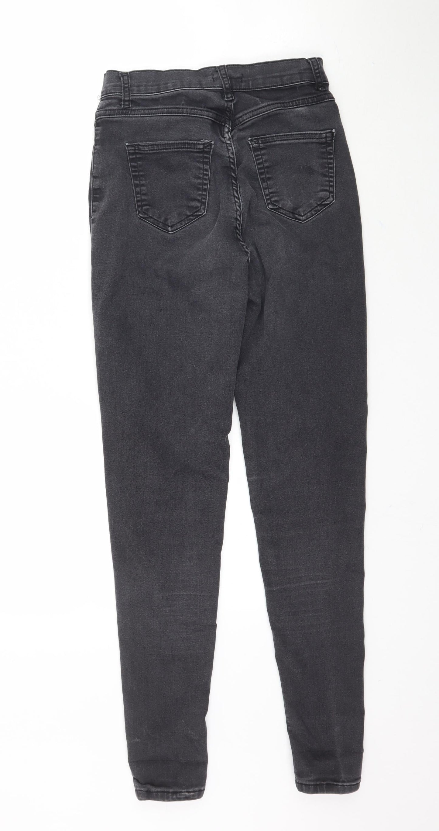 Womens UK Size 26 Preworn Regular Fit Skinny Black Jeans