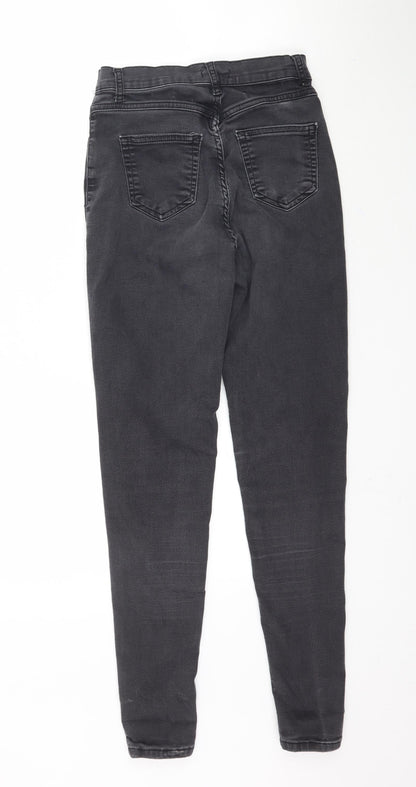 Womens UK Size 26 Preworn Regular Fit Skinny Black Jeans