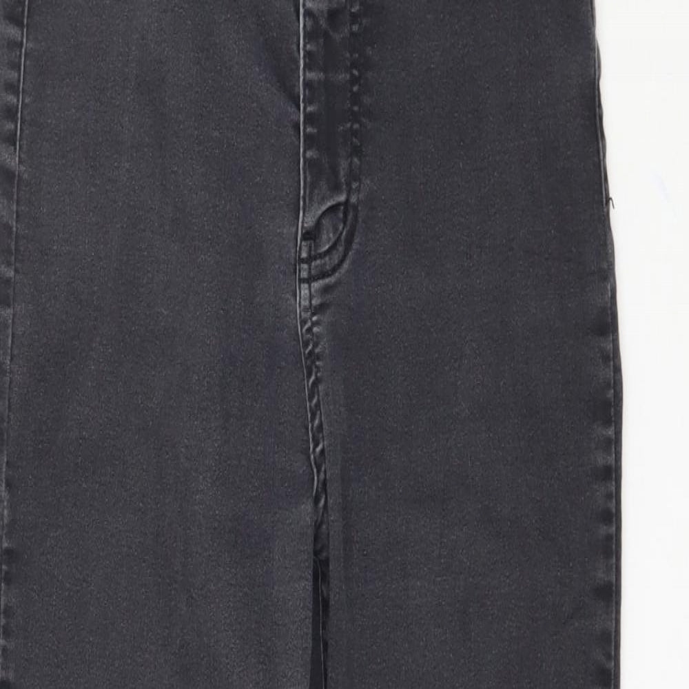Womens UK Size 26 Preworn Regular Fit Skinny Black Jeans