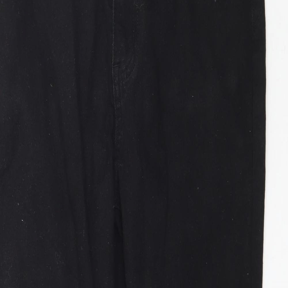 PRETTYLITTLETHING Womens Black  Denim Skinny Jeans Size 10 L30 in