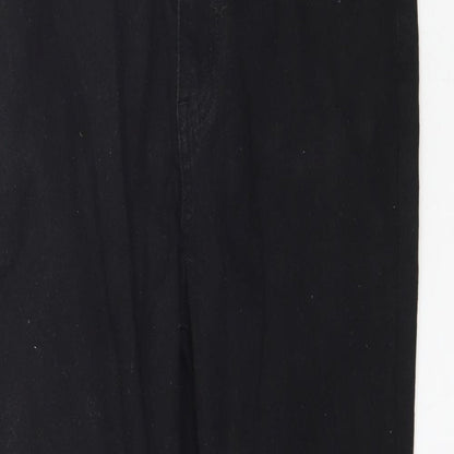 PRETTYLITTLETHING Womens Black  Denim Skinny Jeans Size 10 L30 in