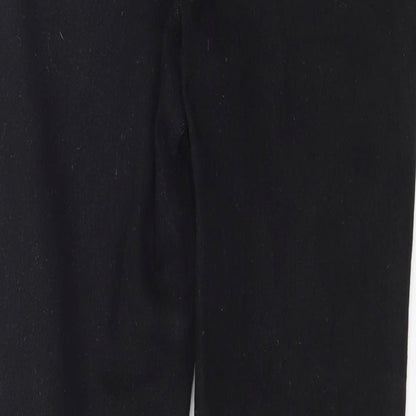 PRETTYLITTLETHING Womens Black  Denim Skinny Jeans Size 10 L30 in