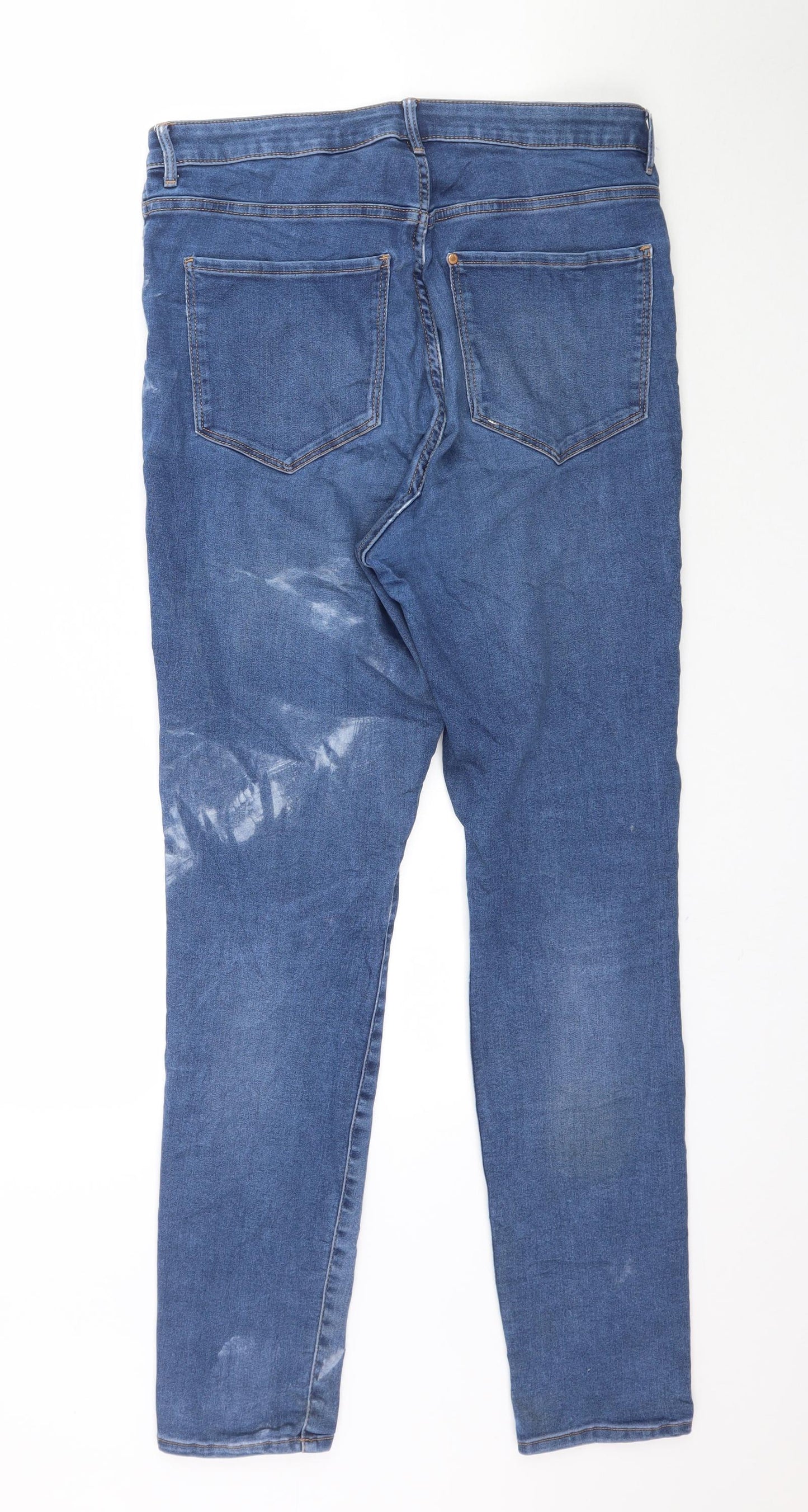 & Denim Womens Blue  Denim Skinny Jeans Size 33 in L30 in