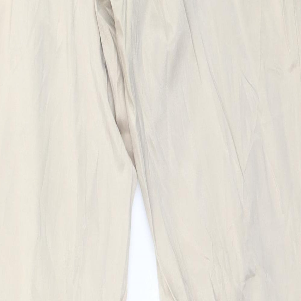 Womens UK Size XS Preworn Regular Fit  Beige Trousers