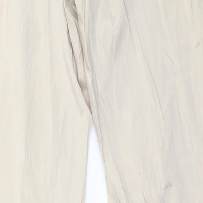 Womens UK Size XS Preworn Regular Fit  Beige Trousers
