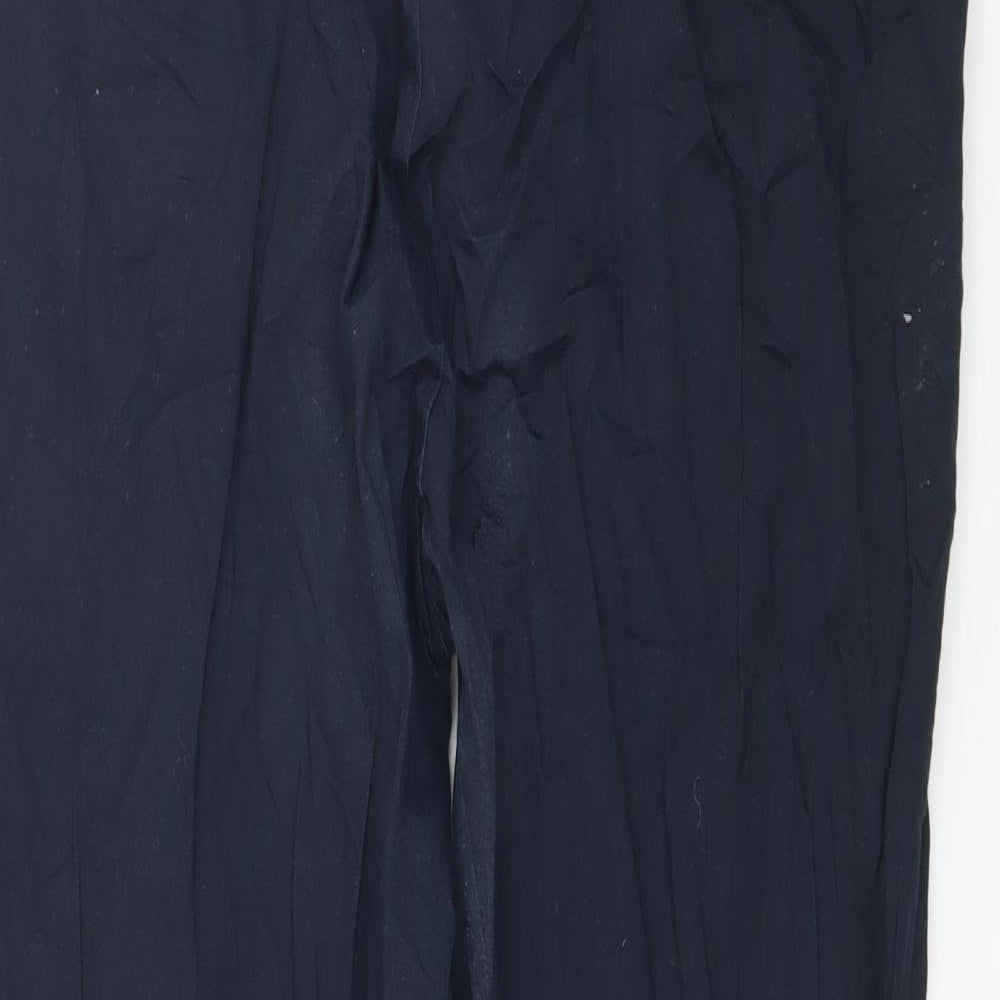 Womens UK Size L Preworn Regular Fit  Blue Trousers