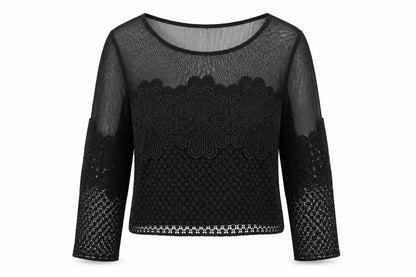 Womens UK Size 8 New Look Black Basic Blouse