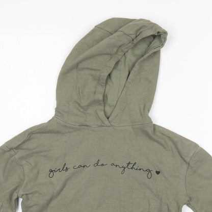 miss e-vie Girls Green   Pullover Hoodie Size 7-8 Years