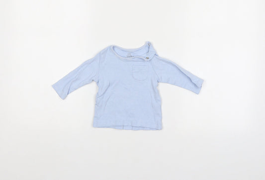 Fred & Flo Baby Blue Striped  Pullover Jumper Size 0-3 Months