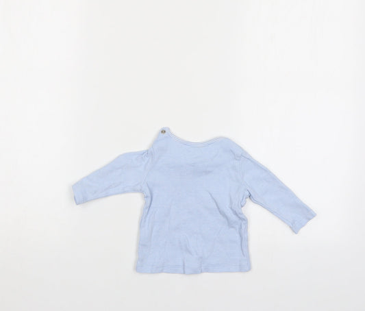 Fred & Flo Baby Blue Striped  Pullover Jumper Size 0-3 Months