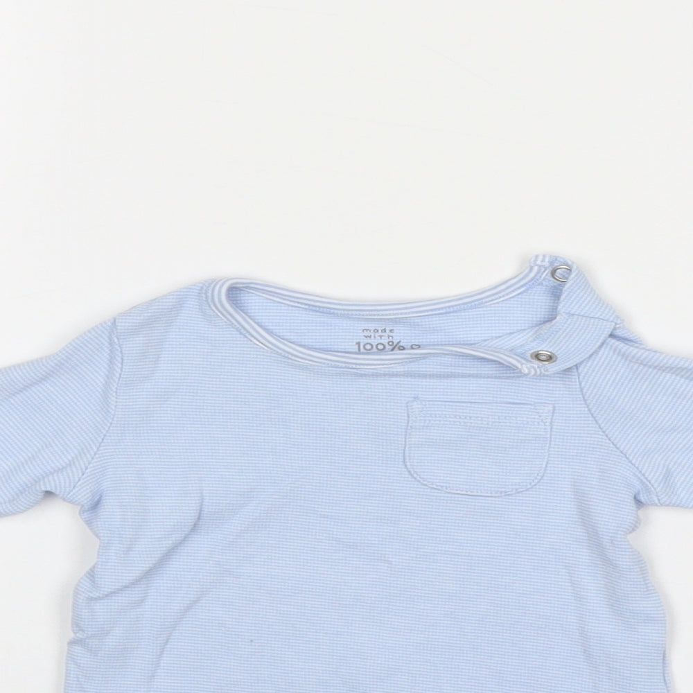 F&F Baby Blue Striped  Pullover Jumper Size 0-3 Months