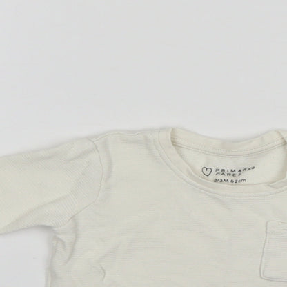 Primark Baby White   Pullover Jumper Size 0-3 Months