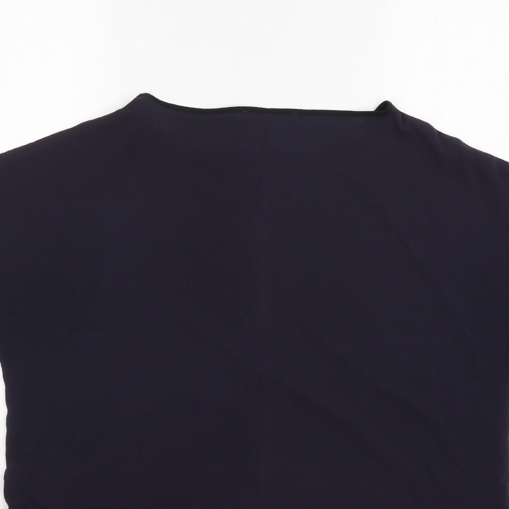 Womens UK Size 14 M&S Blue Basic Blouse