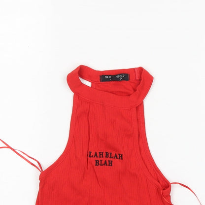 Womens UK Size 6 Select Red Basic Tank