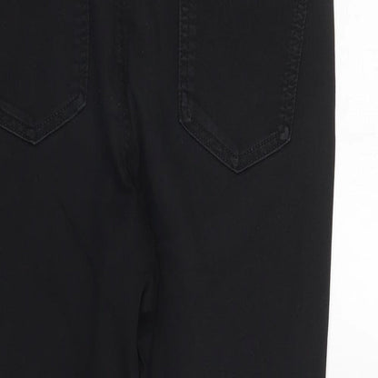 Preworn Womens Black  Denim Cropped Jeans  L22 in