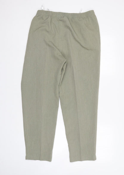 Alica Womens Green   Trousers  Size 22 L27 in