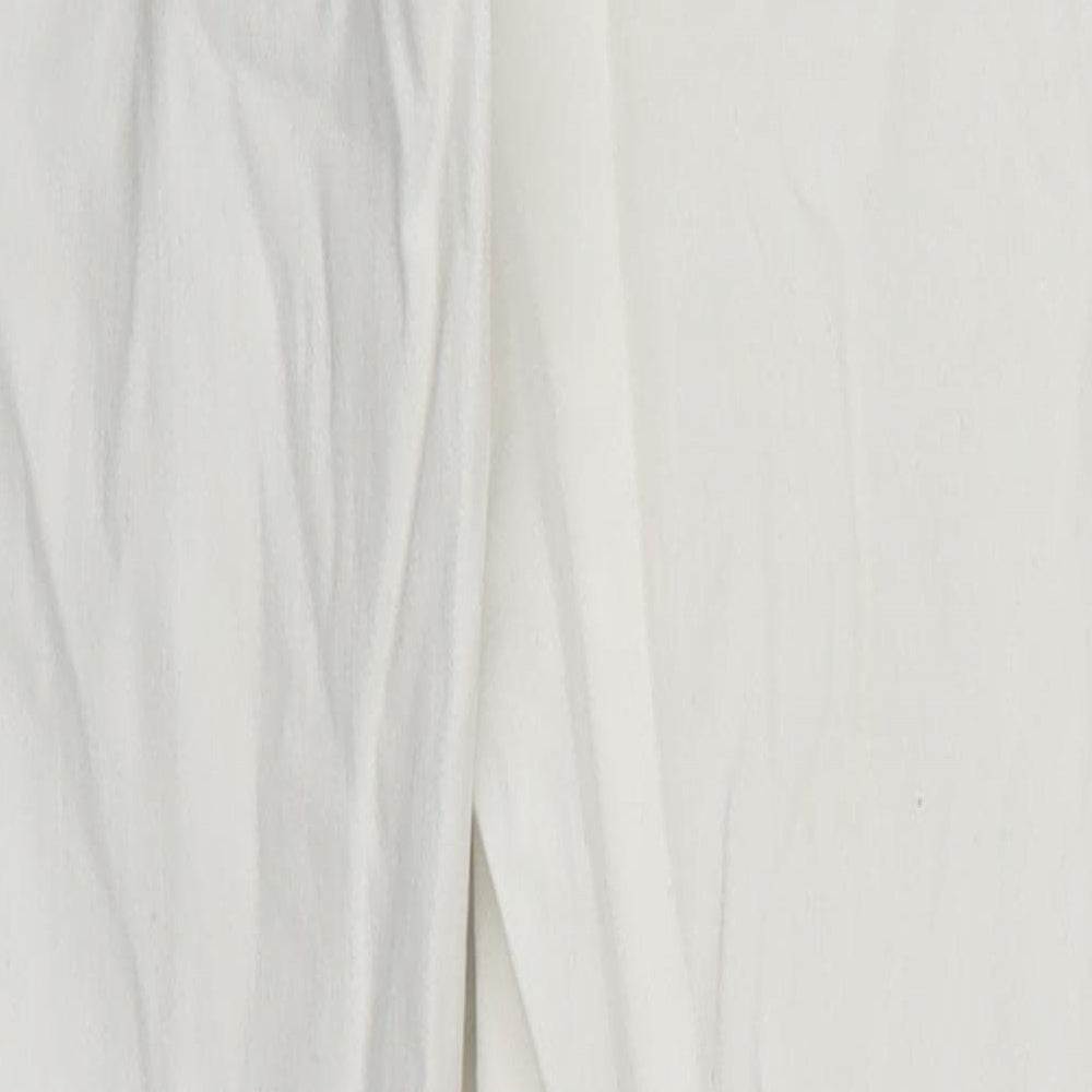 New Look Womens White  Denim Skinny Jeans Size 10 L26 in