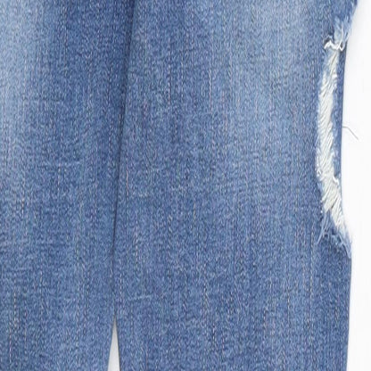Missguided Womens Blue  Denim Skinny Jeans Size 4 L28 in