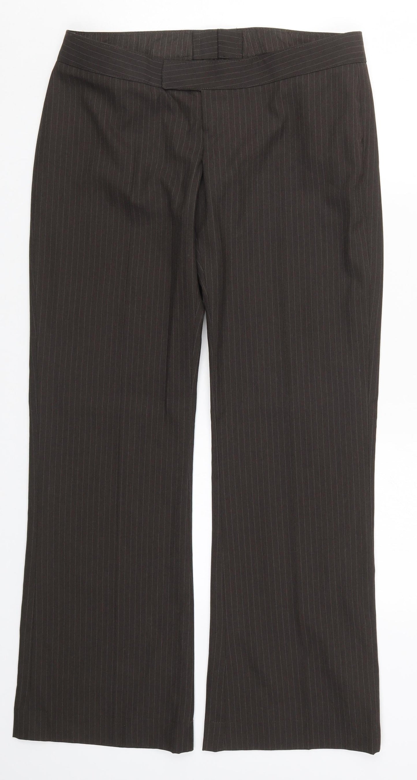 Womens UK Size 32 in Preworn Regular Fit  Brown Trousers