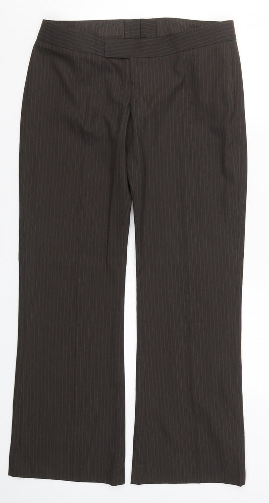 Womens UK Size 32 in Preworn Regular Fit  Brown Trousers